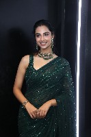 Meenakshi Chaudhary Black Saree Photos